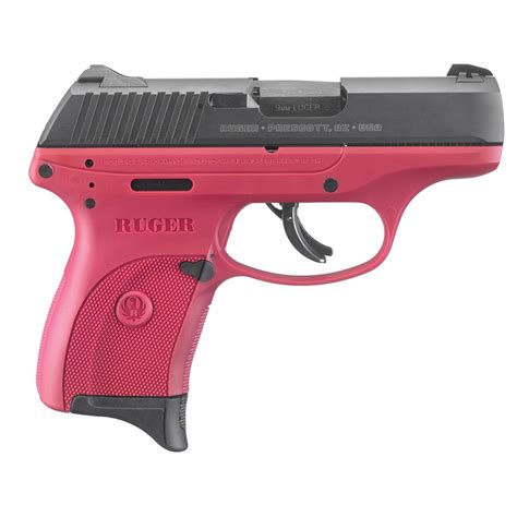 Ruger LC9s, Semi-Automatic, 9mm, 3.12" Barrel, 7+1 Rounds, Raspberry Frame - 655017, Semi ...