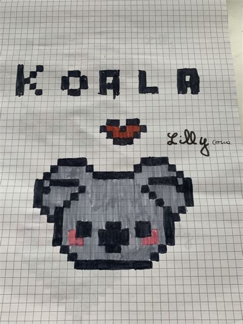 Pixel Art koala | Dibujitos sencillos, Dibujos fáciles, Dibujos sencillos