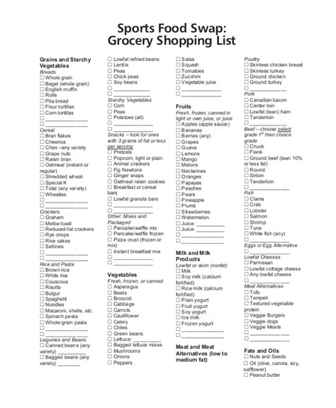 Grocery Shopping List - 19+ Free PDF, PSD Documents Download | Free & Premium Templates