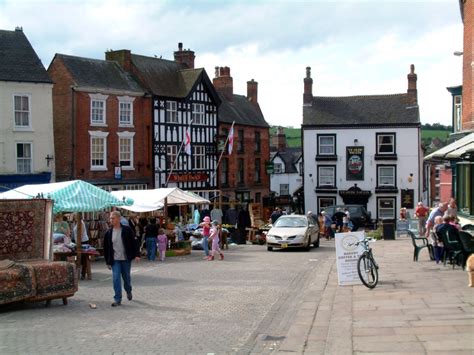 "The main street, market day, Ashbourne, Derbyshire." by P. G. Wright ...