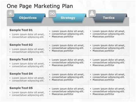 One Page Marketing Plan 01 | Marketing plan template, Marketing plan ...