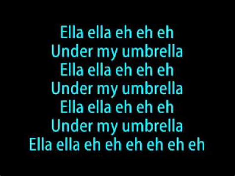 Rihanna Umbrella lyrics YouTube - YouTube