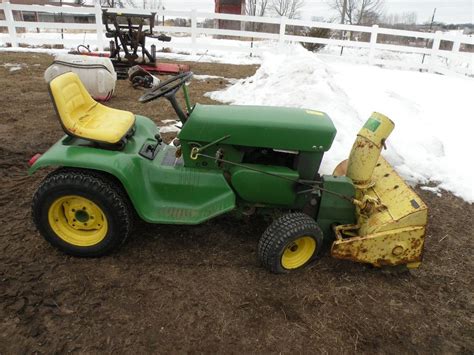 John Deere 110 w/blower/2 tillers/mower deck SN#-225602M