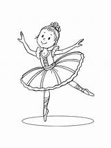 Little Girl Ballet Dancer coloring Page  Download Print Or Color sketch template