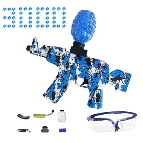 Nerf Gel Blaster | Ak-47 Water Bomb Shoots Gun - Electric Splatter Ball Blaster for Outdoor ...