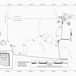 Colorado River Dams Map | secretmuseum