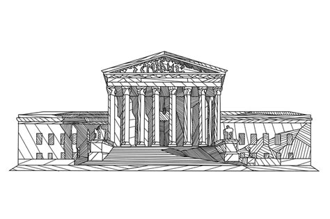 Supreme Court Building Sketch