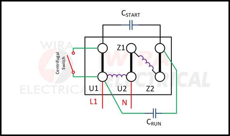 Single Phase Motor Wiring Diagram - Printable Form, Templates and Letter