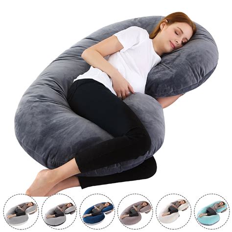 Full Body Pregnancy Pillow C-Shaped Pillow Maternity Sleeping Cushion ...