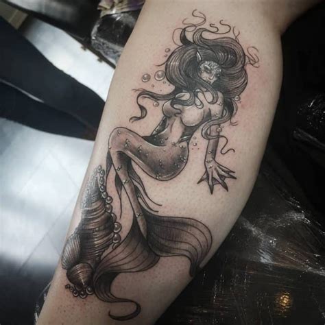 57 Incredible Siren Tattoo Ideas | Mermaid tattoo, Thigh tattoos women ...