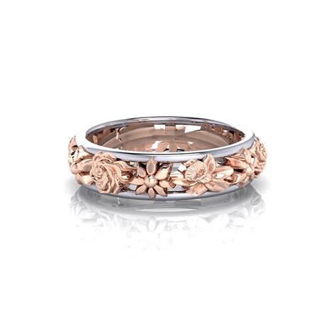 Ladies Floral Wedding Ring - Jewelry Designs