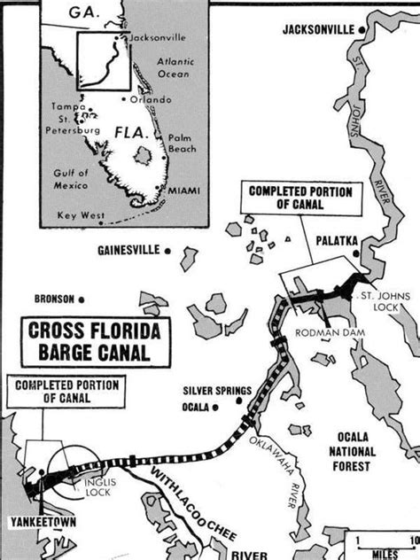 Cross Florida Canal idea lasted decades, finally failed