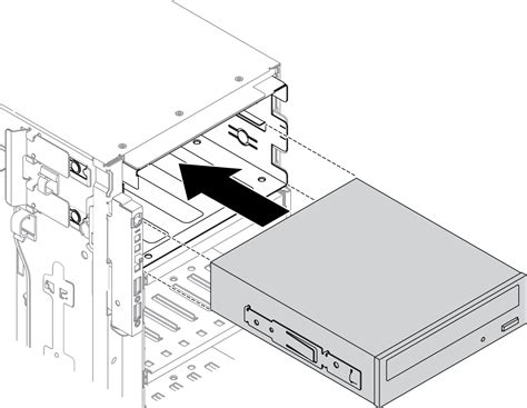 Install an optical drive or a tape drive | ThinkSystem ST650V2 | Lenovo Docs