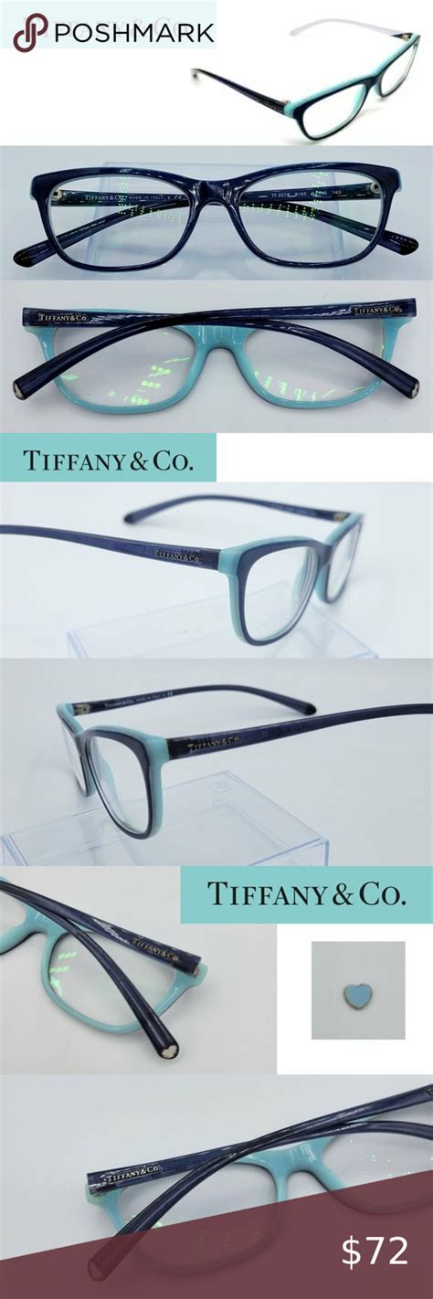 Tiffany & Co. Eyeglasses Frame Black & Tiffany Blue with Hearts & Logo on sides | Heart logo ...