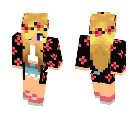 Download blonde hair girl Minecraft Skin for Free. SuperMinecraftSkins