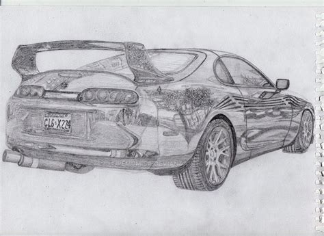 Toyota Supra mk4 drawing by Remumisa on DeviantArt