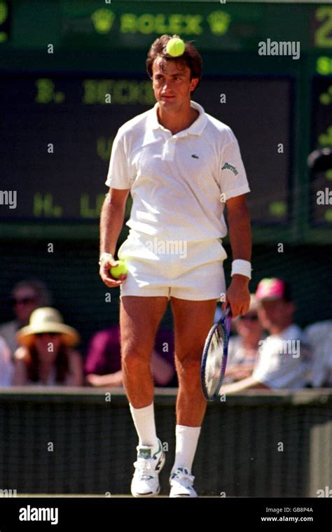 WIMBLEDON TENNIS. HENRI LECONTE, FRANCE Stock Photo - Alamy