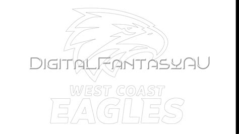 AFL SVG West Coast Eagles Logo Vector File Digital Download Laser Cut - Etsy Australia