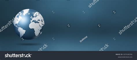 World Globe Earth Map Floating Over Stock Illustration 2275142741 ...