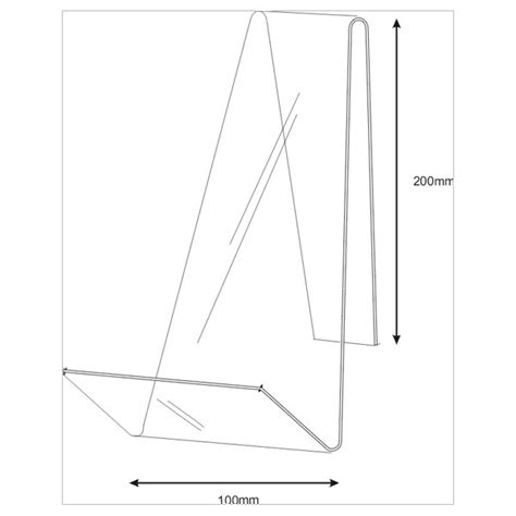 Clear Acrylic Book Stand - The Display Centre