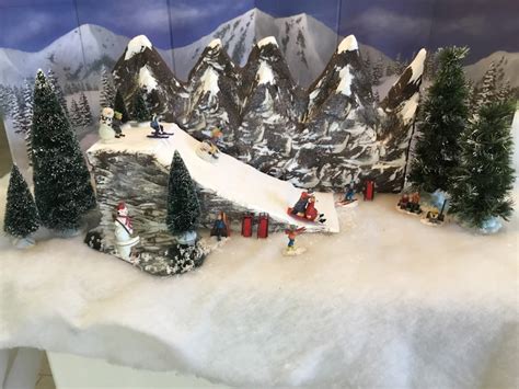 Christmas Village Display Ski Slope for Lemax Dept 56 Dickens - Etsy