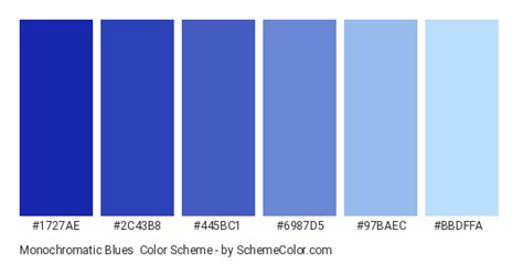 Monochromatic Blues Color Scheme » Blue » SchemeColor.com