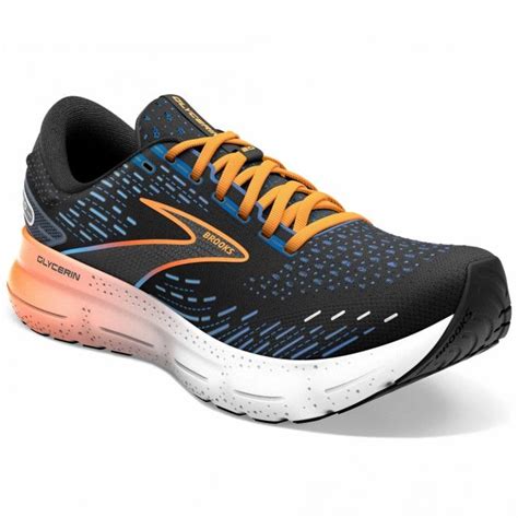 Brooks Glycerin 20 Wide Mens (Black/Classic Blue/Orange) at NorthernRunner.com