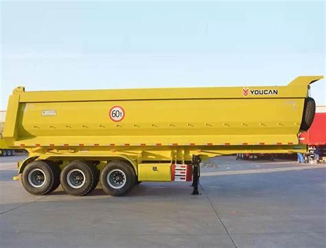 Youcan 60 Ton U Shape Rear Dump Semi Trailer | Youcan Trailer