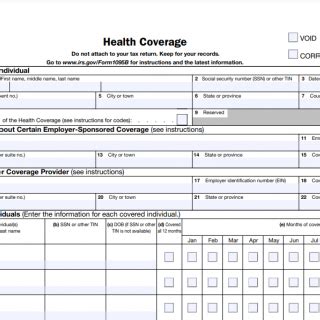 IRS Form 1095-B. Health Coverage | Forms - Docs - 2023