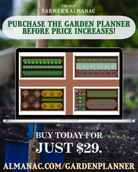 The Old Farmer's Almanac Garden Planner | Garden planner, Old farmers almanac, Farmers almanac