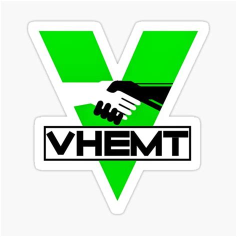 " vhemt " Sticker for Sale by LimbsDisarms | Redbubble