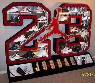 Jordan shelf | Jordans, Shoe display, Sneakerhead room