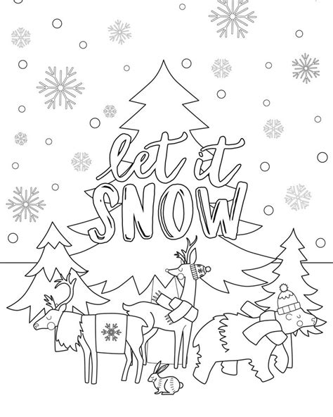 Winter Solstice Coloring Pages & book for kids.