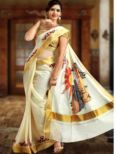 Tradition Kerala Saree | Saree trends, Kerala wedding saree, Elegant fashion wear