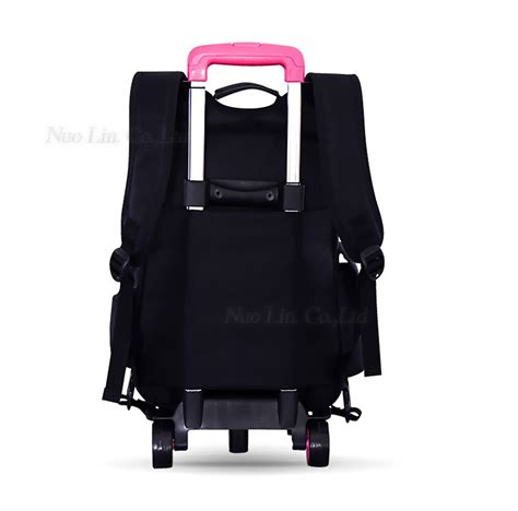 2015 New School Backpack Wheels Nobility School Kids Trolley Wheeled ...