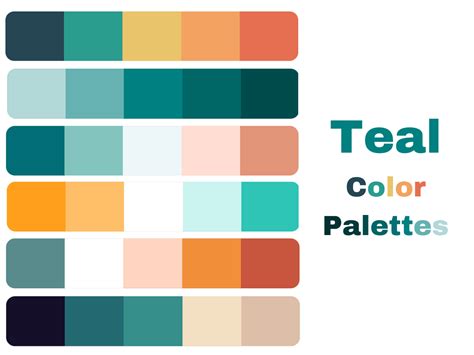 65 Lovely Teal Color Palette Ideas with Hex Codes