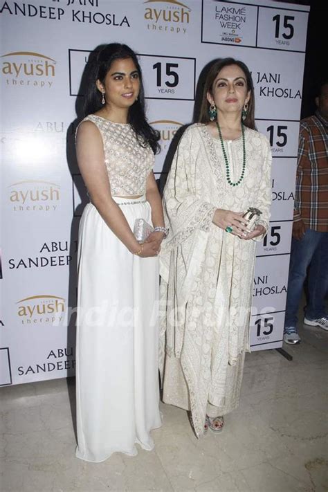 Isha Ambani and Nita Ambani at Lakme Fashion Week Media