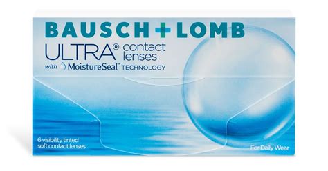 Bausch & Lomb ULTRA contact lenses in a 6 pack have MoistureSeal technology to prevent lens ...