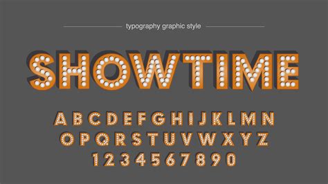 Showtime Abstract Light Bulb Typography 830586 Vector Art at Vecteezy