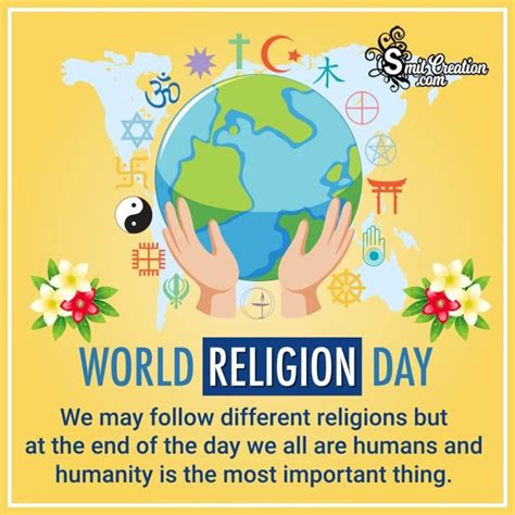 Wonderful World Religion Day Quote Photo - SmitCreation.com