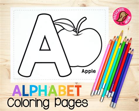 Preschool Coloring Pages Alphabet