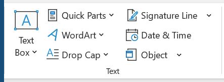 Microsoft Word Support - Insert Tab