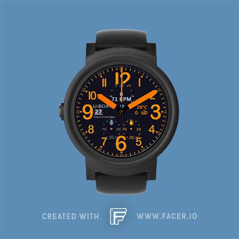 WATCH WITCHER - U-BOAT - watch face for Apple Watch, Samsung Gear S3, Huawei Watch, and more - Facer