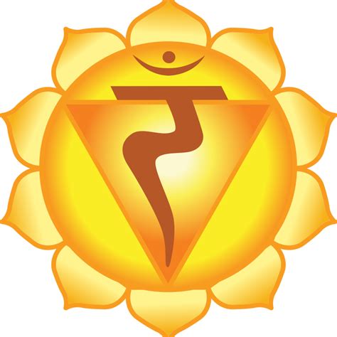 Solar Plexus Chakra Symbol (3rd chakra, Manipura) Hindu Symbols, Chakra Symbols, Religious ...