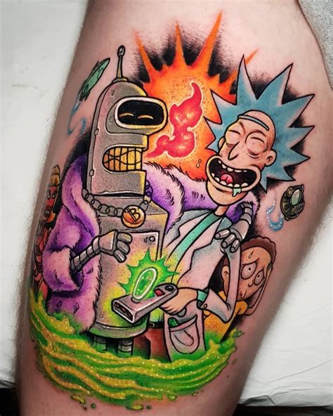 Best 40 rick and morty fan tattoos – Artofit