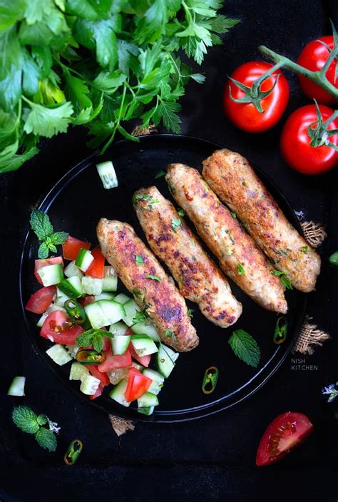 Seekh Kebab | Spicy Grilled Ground (Minced) Meat Skewers | Video - NISH ...