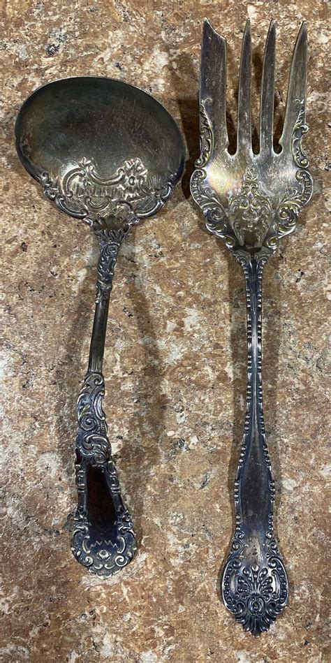 Antique WM Rogers Silver Flatware Set - Etsy