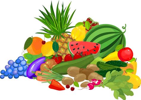 Fruits And Vegetables Clipart - soakploaty