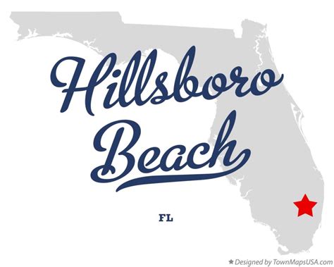 Map of Hillsboro Beach, FL, Florida