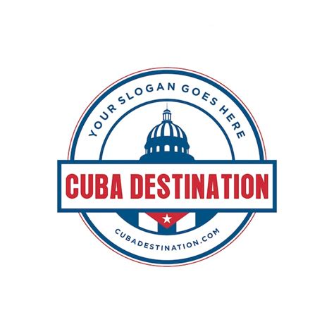 Cuba destination logo Vector | Premium Download